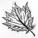 Maple Leaf tattoo design idea