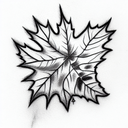 Maple Leaf tattoo design idea