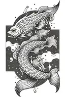 aquarius tattoo design idea