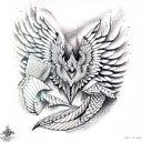 Griffin tattoo design idea