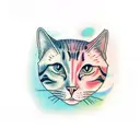 Cat tattoo design idea