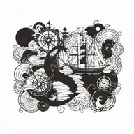 nautical tattoo design idea