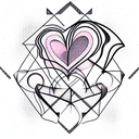 Crying Heart tattoo design idea
