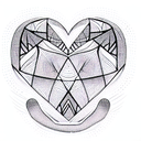 Crying Heart tattoo design idea