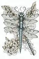 dragonfly tattoo design idea