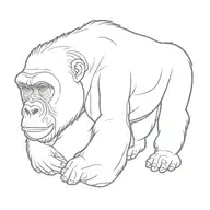 gorilla tattoo design idea