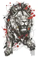 lion tattoo design idea