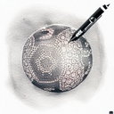 8 Ball tattoo design idea