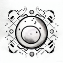 8 Ball tattoo design idea