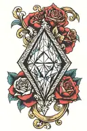 diamond tattoo design idea