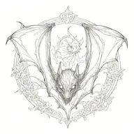 bat tattoo design idea