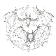 bat tattoo design idea