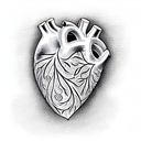 Heart tattoo design idea