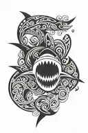 shark tattoo design idea