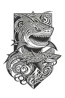shark tattoo design idea