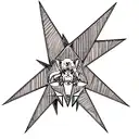 Triangle tattoo design idea