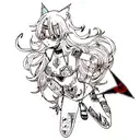 Triangle tattoo design idea