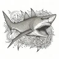 shark tattoo design idea