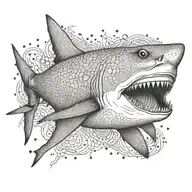 shark tattoo design idea