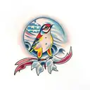 Bird tattoo design idea