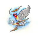 Bird tattoo design idea