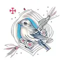 Bird tattoo design idea