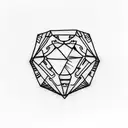 Diamond tattoo design idea