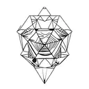 Diamond tattoo design idea