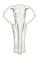 elephant tattoo design idea