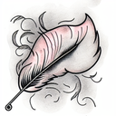 Feather tattoo design idea