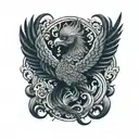 phoenix tattoo design idea