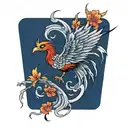 phoenix tattoo design idea