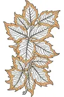 leaf tattoo design idea