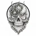 blackout tattoo design idea