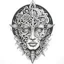 blackout tattoo design idea