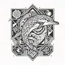 dolphin tattoo design idea