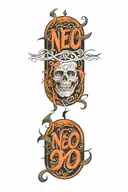 lettering tattoo design idea