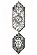 diamond tattoo design idea