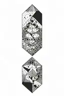 diamond tattoo design idea