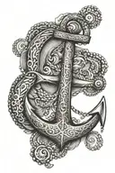anchor tattoo design idea