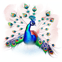 Peacock tattoo design idea