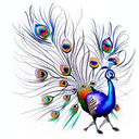 Peacock tattoo design idea