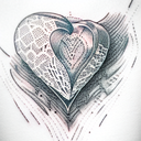 Crying Heart tattoo design idea