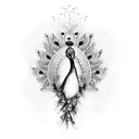 Peacock tattoo design idea