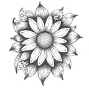 daisy tattoo design idea