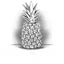 Pineapple tattoo design idea