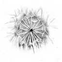 Dandelion tattoo design idea