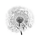 Dandelion tattoo design idea