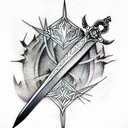 Sword tattoo design idea