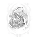 Ocean Wave tattoo design idea